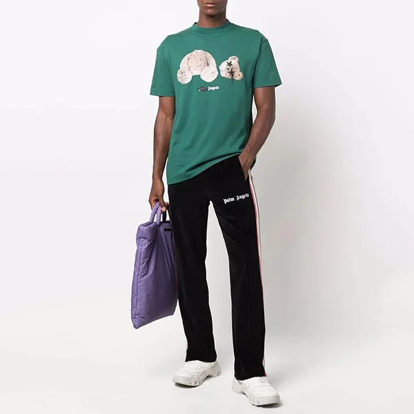 Áo Phông Palm Angels PMAA001F21JER0275760 Màu Xanh Green - Thời trang - Vua Hàng Hiệu