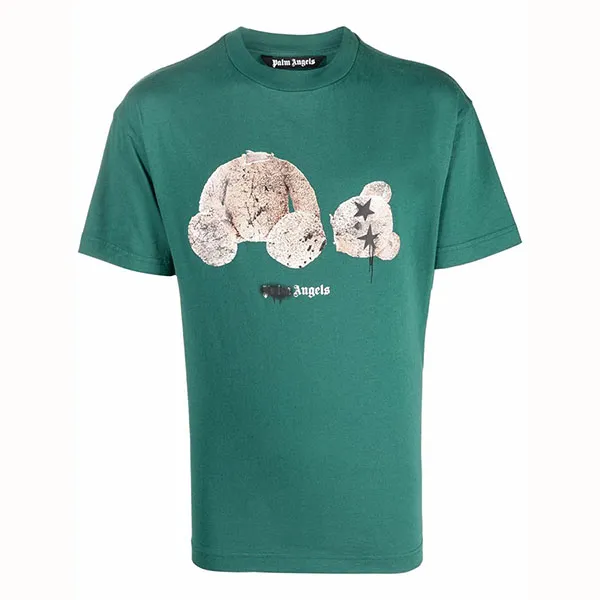 Áo Phông Palm Angels PMAA001F21JER0275760 Màu Xanh Green - Thời trang - Vua Hàng Hiệu