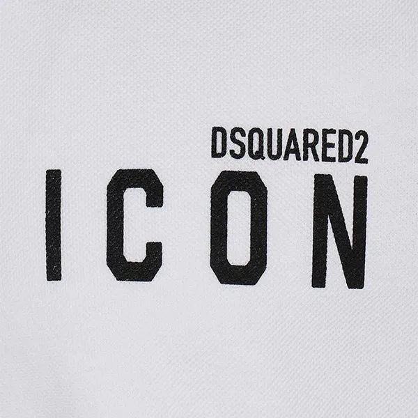 Áo Polo Dsquared2 Be Icon S79GL0001 Màu Trắng - Thời trang - Vua Hàng Hiệu