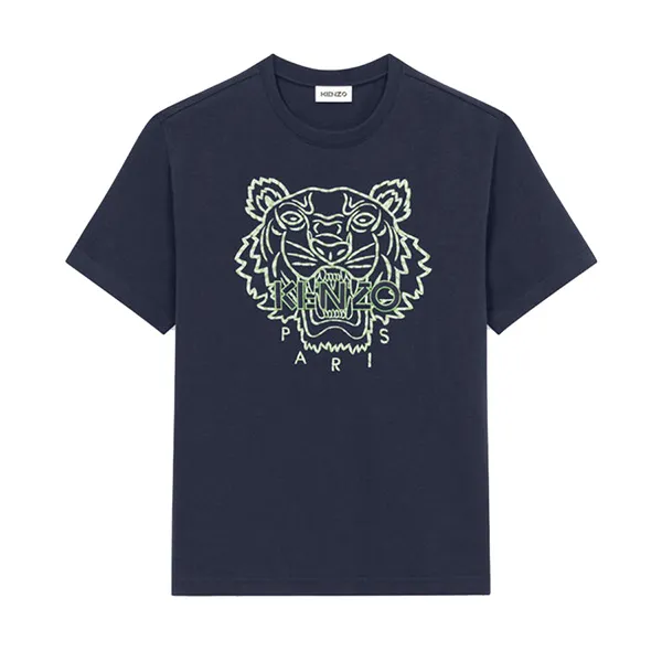 Áo Phông Kenzo Embroidered Tiger T-shirt FC55TS2184YF Màu Xanh Navy - 3