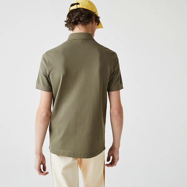 Áo Polo Lacoste Men's Paris Polo Shirt Regular Fit Stretch Cotton Piqué PH5522 316 Màu Xanh Olive - Thời trang - Vua Hàng Hiệu