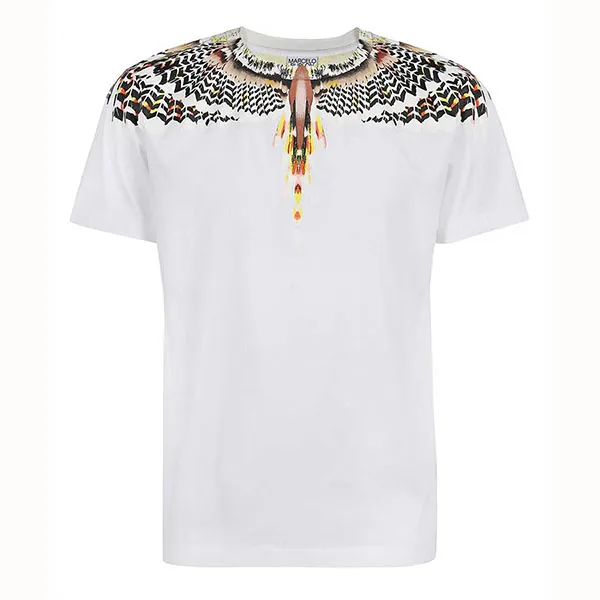 Áo Phông Marcelo Burlon CMAA018S21JER002 Grizzly Wings Regular T-Shirt Màu Trắng - Thời trang - Vua Hàng Hiệu
