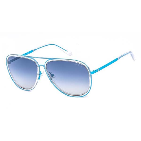 Kính Mát Guess Men's Blue Aviator/Pilot Sunglasses GU698290W64 Màu Xanh Blue - 1