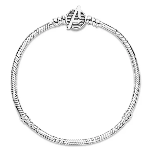 Vòng Đeo Tay Pandora Moments Marvel Khóa Avengers 590784C00 Màu Bạc Size 16