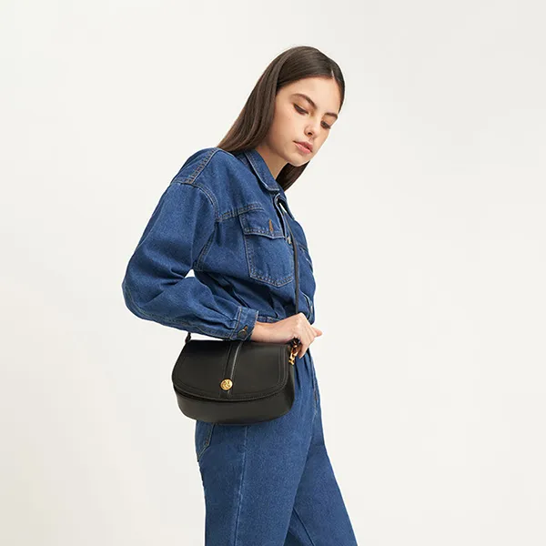 Túi Xách Nữ Charles & Keith CNK Blair Chain Handle Shoulder Bag 20151118 Màu Đen