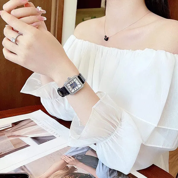 Đồng Hồ Nữ GV2 By Gevril Padova Gemstone Watch 12332 Màu Xanh