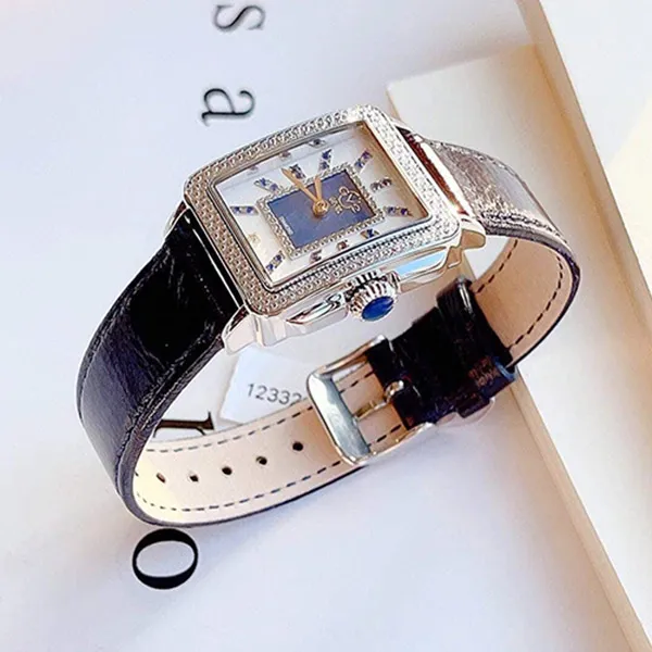 Đồng Hồ Nữ GV2 By Gevril Padova Gemstone Watch 12332 Màu Xanh