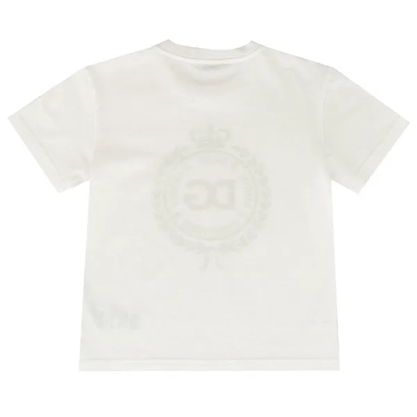 Áo Phông Trả Em Dolce & Gabbana D&G T-shirt Kids L4JT7N G7RIF Màu Trắng - Thời trang - Vua Hàng Hiệu
