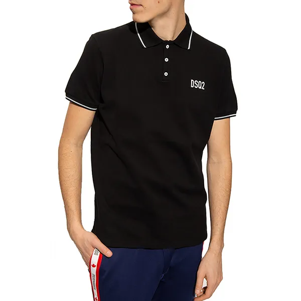 Áo Polo Dsquared2 DSQ2 S74GL0064 Màu Đen - Thời trang - Vua Hàng Hiệu