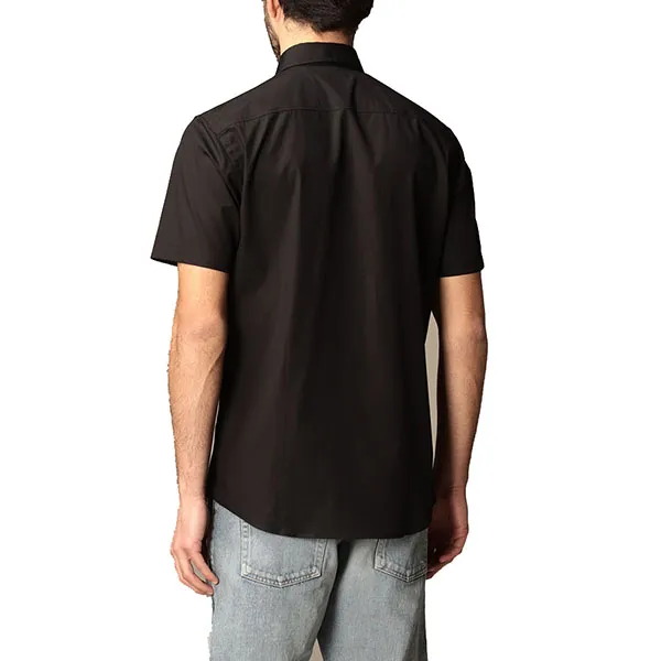 Áo Sơ Mi Burberry Shirt In Stretch Cotton 8032310-A1189 Màu Đen Size S