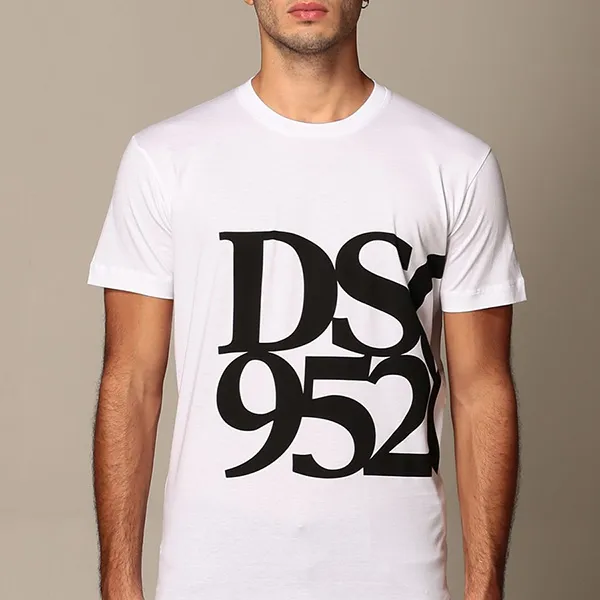Áo Phông Dsquared2 Cotton T-Shirt With Logo S71GD0998 Màu Trắng