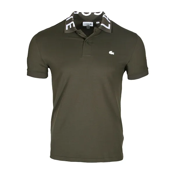 Áo Polo Lacoste Men’s Slim Fit Lettered Neck Light Polo Shirt PH7647 Màu Xanh Olive - Thời trang - Vua Hàng Hiệu