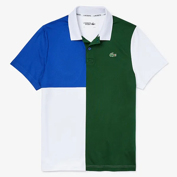 Áo Polo Lacoste Men's Sport Freshness Technology Breathable Piqué Phối Màu Size L
