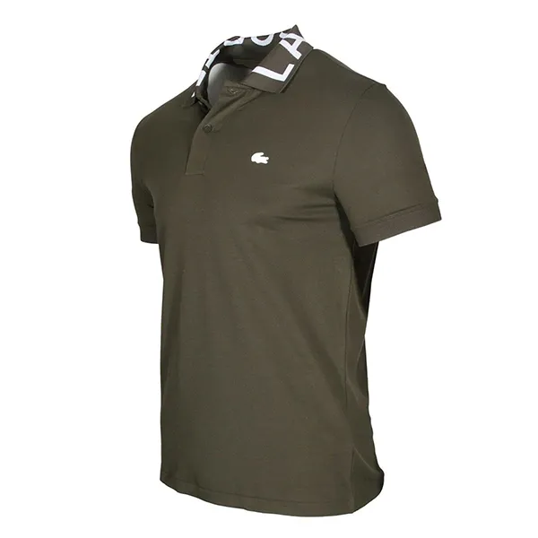 Áo Polo Lacoste Men’s Slim Fit Lettered Neck Light Polo Shirt PH7647 Màu Xanh Olive - Thời trang - Vua Hàng Hiệu