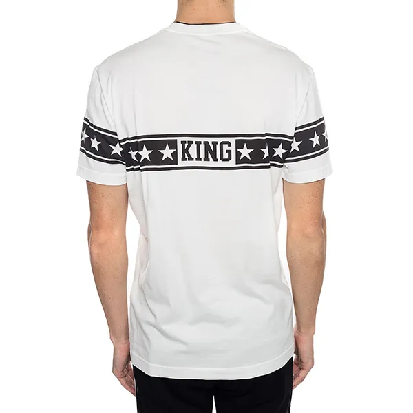 Áo Phông Nam Dolce & Gabbana D&G Logo-Printed DG Tshirt G8KD0T Màu Trắng Size 48