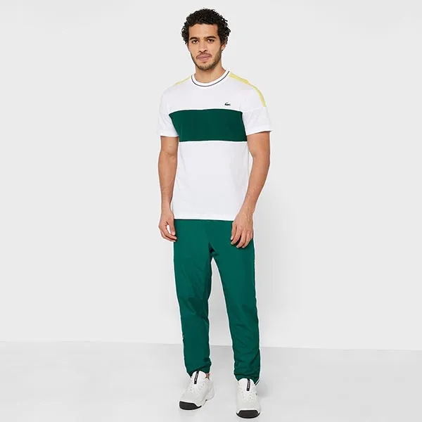 Áo Thun Lacoste Essential Chest Logo T-Shirt TH6940 Màu Trắng Xanh