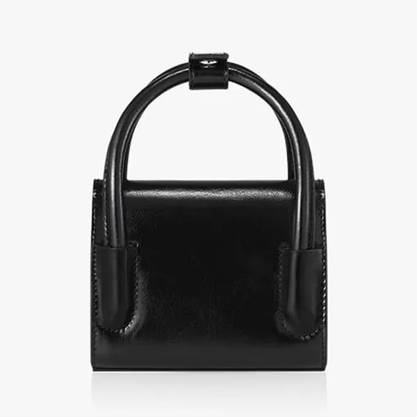 Túi Xách Tay Find Kapoor Marty Bag 12 Crinkled Black Màu Đen - Túi xách - Vua Hàng Hiệu