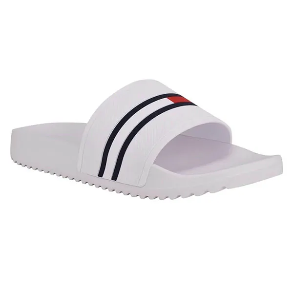 Dép Tommy Hilfiger Men's Redder Slide Sandal Màu Trắng Size 40