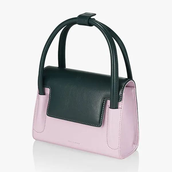 Túi Xách Tay Find Kapoor Marty Bag 18 Crinkled Purple Green Màu Xanh Tím