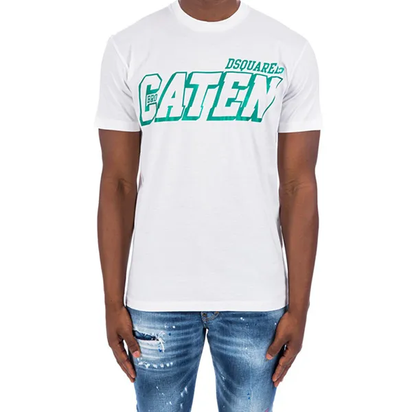 Áo Phông Dsquared2 Caten Cool Tee S74GD0858 Màu Trắng