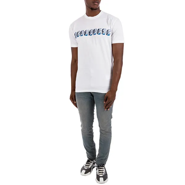 Áo Phông Dsquared2 D2 Mirror Cool Tee S74GD0861 S23009 Màu Trắng