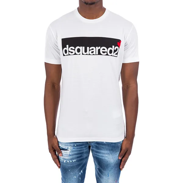 Áo Phông Dsquared2 D2 Tag Cool T-shirt S71GD1062 Màu Trắng