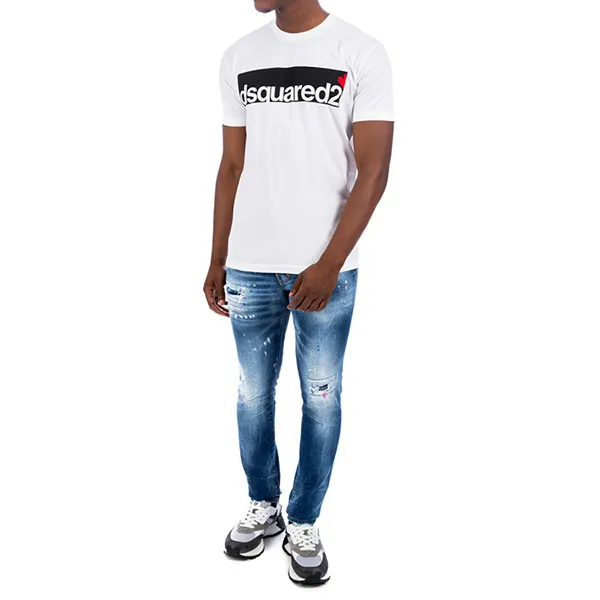 Áo Phông Dsquared2 D2 Tag Cool T-shirt S71GD1062 Màu Trắng