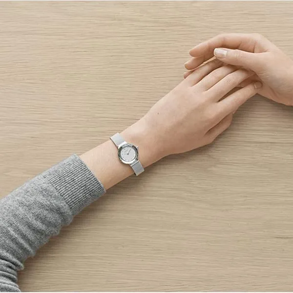 Đồng Hồ Nữ Skagen 456SSS Màu Bạc Mặt Trắng