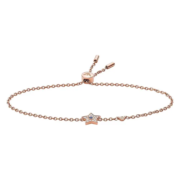 Vòng Đeo Tay Emporio Armani Rose Gold Tone Stainless Steel Chain Bracelet Màu Vàng Hồng - Trang sức - Vua Hàng Hiệu
