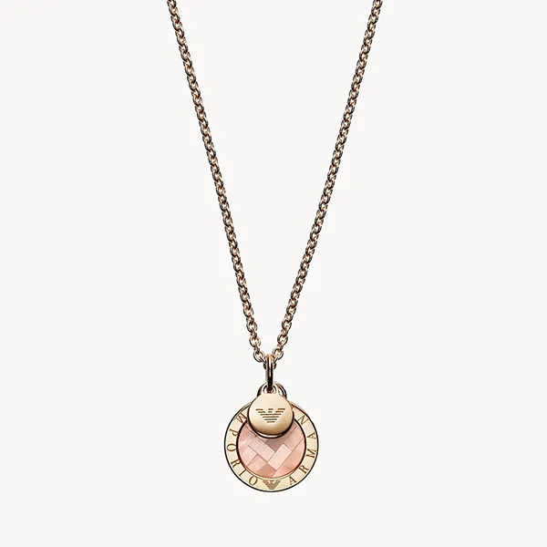Dây Chuyền Emporio Armani Rose Gold Tone Sterling Silver Necklace Màu Vàng Hồng - Trang sức - Vua Hàng Hiệu