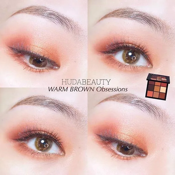 Bảng Phấn Mắt Huda Beauty Warm Brown Obsessions Eyeshadow Palette 9 Ô - Trang điểm - Vua Hàng Hiệu