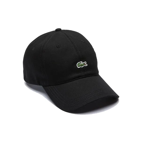 Mũ Lacoste Men's Contrast Strap And Crocodile Cotton Cap Màu Đen - Mũ nón - Vua Hàng Hiệu