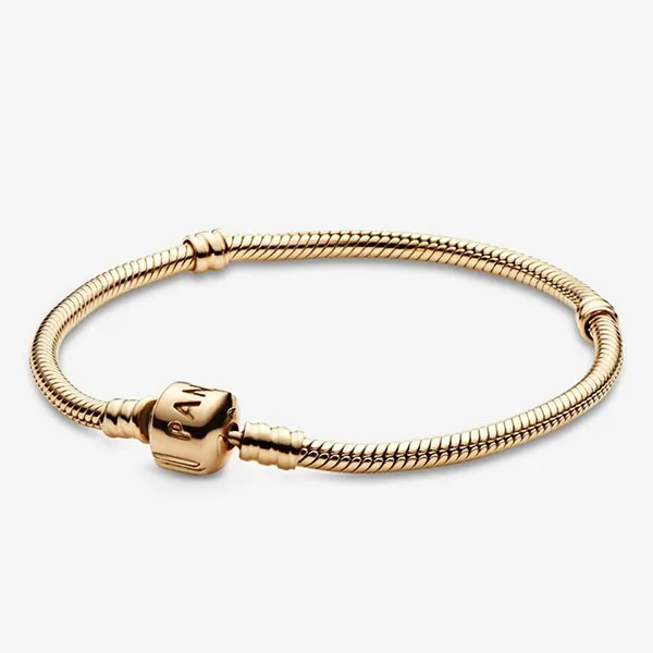 Vòng Đeo Tay Pandora Moments Snake Chain Bracelet Màu Vàng - Trang sức - Vua Hàng Hiệu
