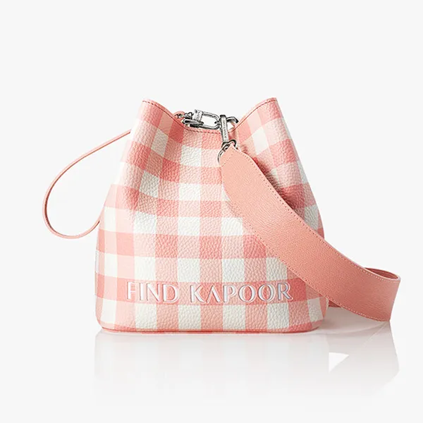 Túi Đeo Chéo Find Kapoor Pingo Bag 20 Check Solid Set Màu Trắng Hồng