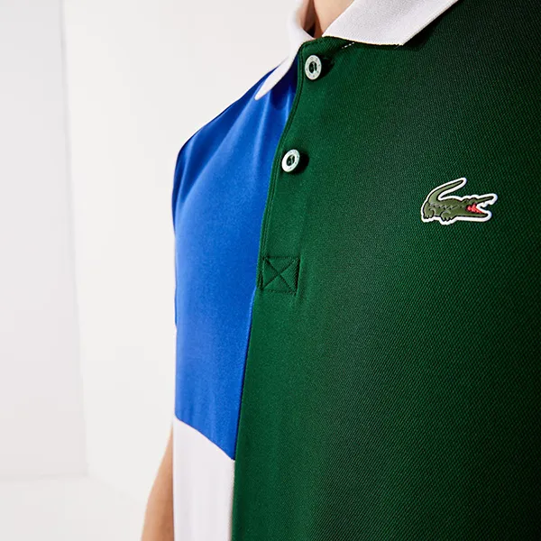 Áo Polo Lacoste Men's Sport Freshness Technology Breathable Piqué Phối Màu Size L