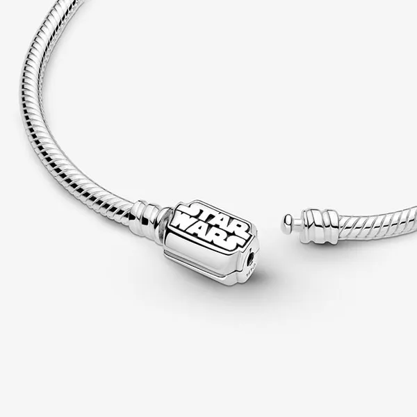 Vòng Đeo Tay Pandora Moments Star Wars Snake Chain Clasp Bracelet Màu Bạc Size 19 - Trang sức - Vua Hàng Hiệu