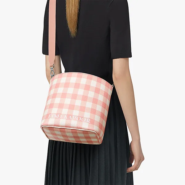 Túi Đeo Chéo Find Kapoor Pingo Bag 20 Check Solid Set Màu Trắng Hồng