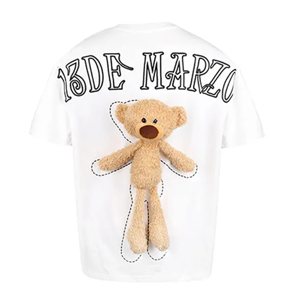 Áo Phông 13 De Marzo Teddy Bear Tee White DMZ009 TS001 Màu Trắng