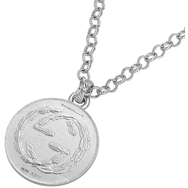 Dây Chuyền Gucci Coin With Coin Silver Bee Màu Bạc