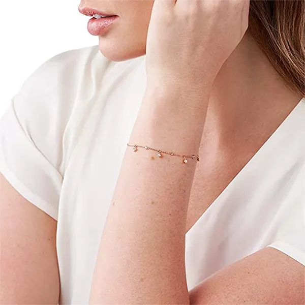 Vòng Đeo Tay Emporio Armani Rose Gold Tone Sterling Silver Bracelet Màu Vàng Hồng - Trang sức - Vua Hàng Hiệu
