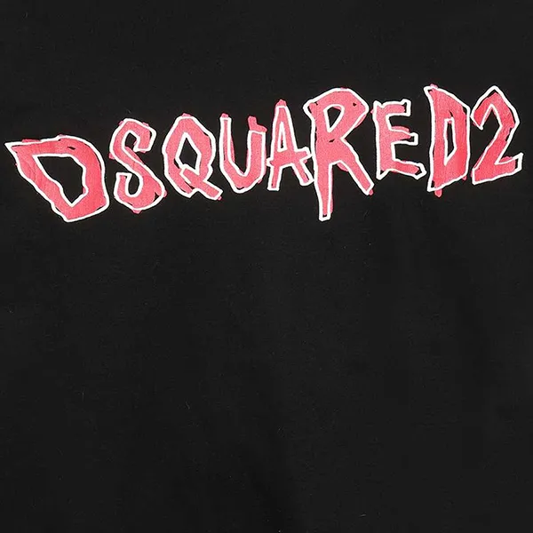 Áo Phông Dsquared2 D2 Rock Slouch T-shirt S74GD0935 S23009 Màu Đen