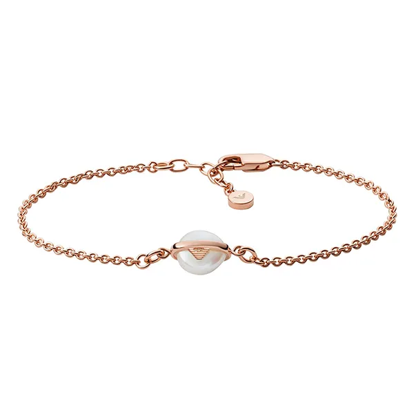 Vòng Đeo Tay Emporio Armani Rose Gold Tone Sterling Silver, Pearl Màu Vàng Hồng - Trang sức - Vua Hàng Hiệu