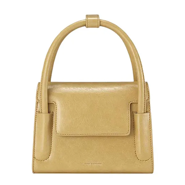 Túi Xách Tay Find Kapoor Marty Bag 18 Crinkled Butter Màu Nâu Vàng - Túi xách - Vua Hàng Hiệu