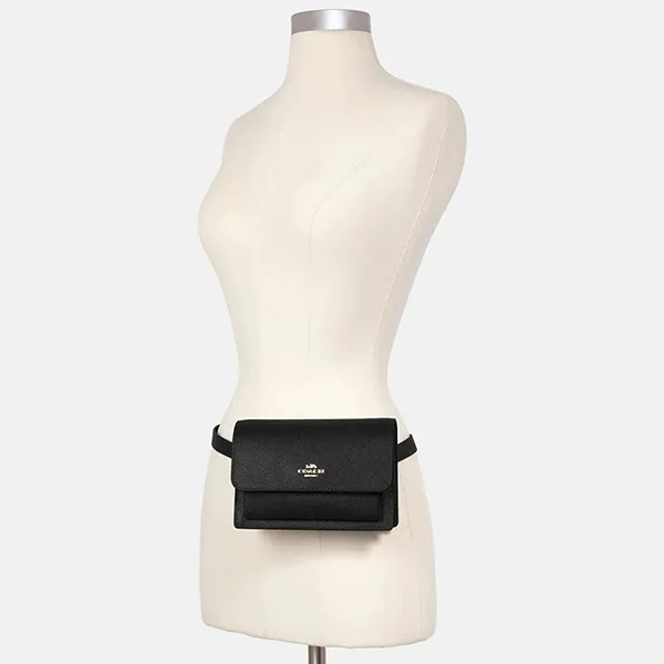 Túi Đeo Chéo Coach Foldover Belt Bag Màu Đen