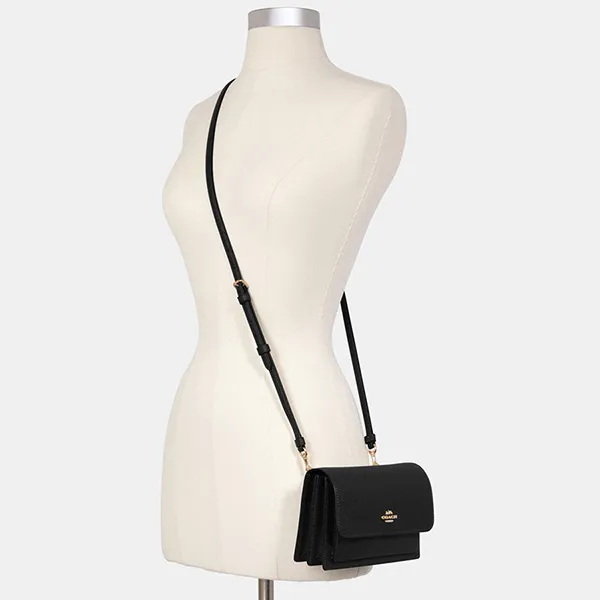 Túi Đeo Chéo Coach Foldover Belt Bag Màu Đen