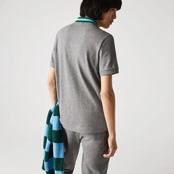 Áo Polo Lacoste Erkek Regular Fit Desenli Gri Polo PH8061 Màu Xám - Thời trang - Vua Hàng Hiệu
