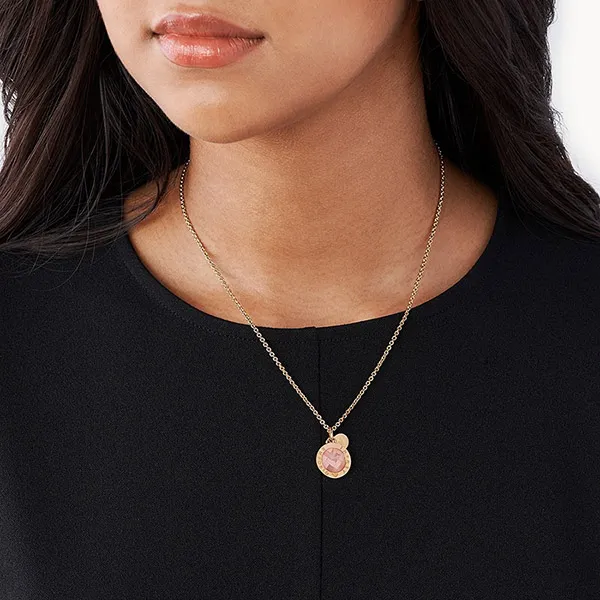 Dây Chuyền Emporio Armani Rose Gold Tone Sterling Silver Necklace Màu Vàng Hồng - Trang sức - Vua Hàng Hiệu