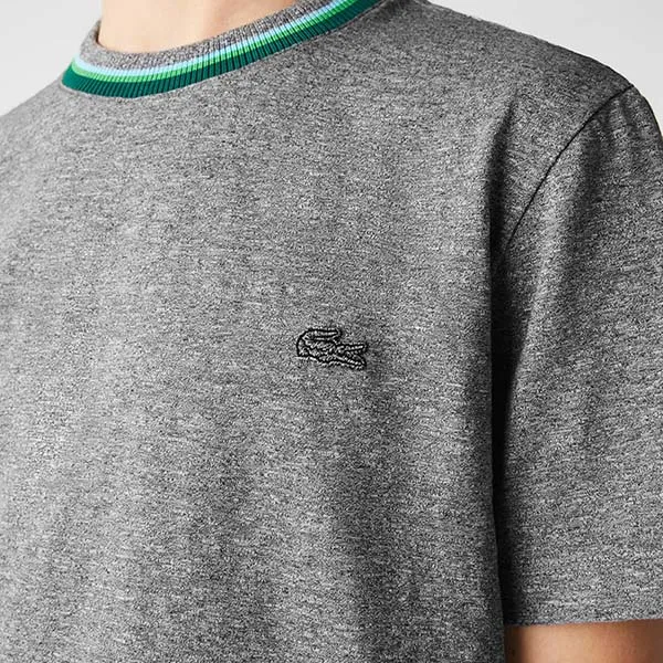 Áo Thun Lacoste Men’s T-Shirt TH8064 QZ8 Màu Xám - Thời trang - Vua Hàng Hiệu