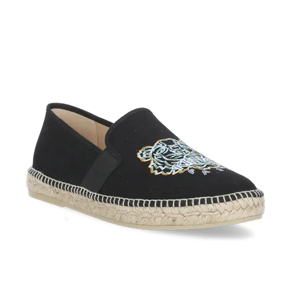 Giày Slip On Kenzo Flat Shoes Black FC55ES188F87-99 Màu Đen
