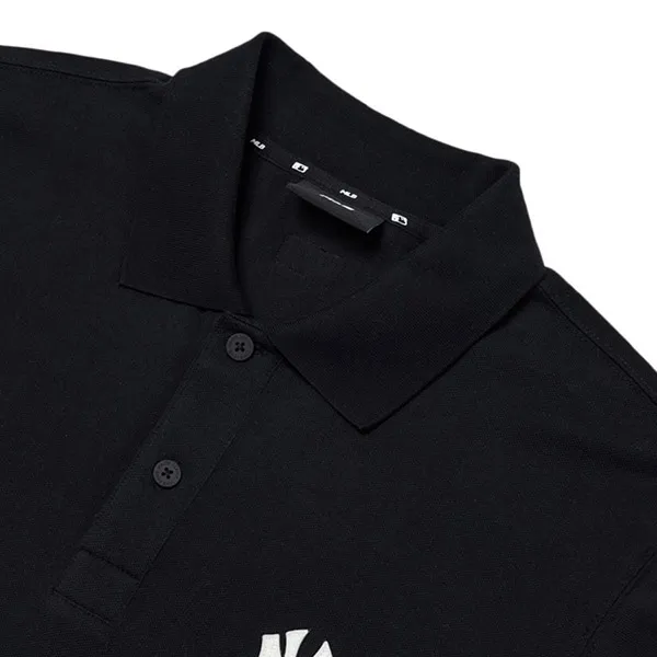 Áo Polo MLB Basic Slim Fit Collar T-Shirt New York Yankees 3LPQ01023-50BKS Màu Đen Size L